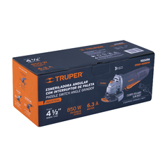 Esmeriladora interruptor de paleta 4-1/2", industrial, 850 W. CÓDIGO: 102496 CLAVE: ESMA-4580PN en internet