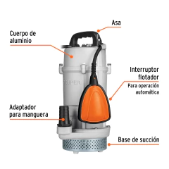 Bomba sumergible metálica para agua limpia uso rudo 3/4 CÓDIGO: 15002 CLAVE: BOS-3/4LPX - comprar en línea