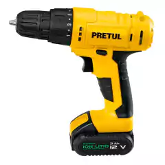 Taladro inalámbrico 3/8", 12 V, Pretul. CÓDIGO: 29975 CLAVE: TALI-12P