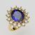 Cluster Ring - Ouro 18k - Safira e Diamantes - loja online