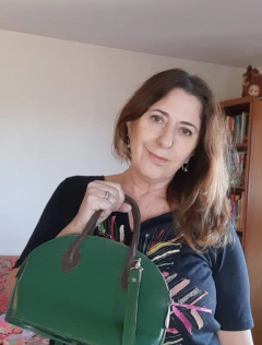 Cartera de cuero verde ¨Nossa¨ - Venta de Garage, nuevo y vintage