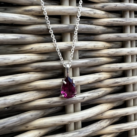 Ametista Gota Ponto de luz Prata - (cópia)