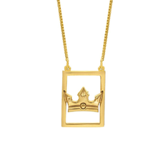 Escapulário Asa de Anjo com Coroa em Ouro - buy online