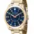 Relógio Mondaine Masculino Dourado Fundo Azul na internet