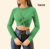 Imagem do Blusa Cropped Transpassada Manga Longa