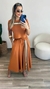Conjunto Cropped e Saia Evasê Super Premium Caramelo - comprar online