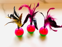 Pelotita tentenpie con pluma o raton - comprar online