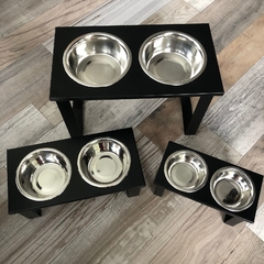 Comedero En Altura Modelo NET DOBLE - PARA PERROS Y GATOS 