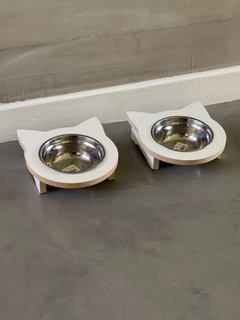 Comedero Simple Gatito - PARA PERROS Y GATOS 