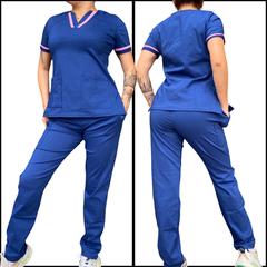 Ambo azul marino/Rosa Chicle