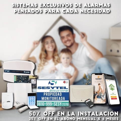 LEASING-Alarma Monitoreada para Casas y Comercios 1 Ambiente