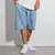 BERMUDA PLANO C JEANS BAGGY AZUL CLARO