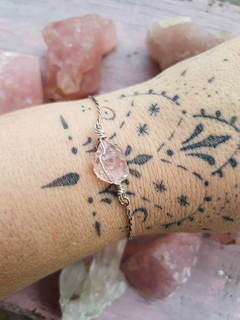 Pulseira quartzo rosa