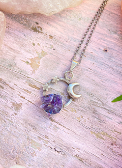 Colar Celestial - Drusa de Ametista - comprar online