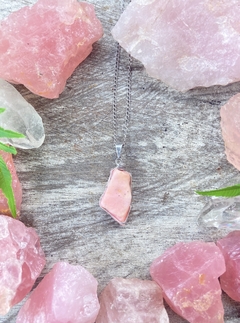Colar Opala rosa