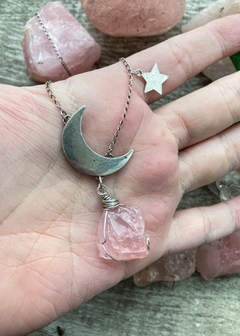 Colar Telita- Quartzo rosa - comprar online