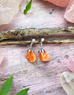 Brinco Aria - Calcita Laranja - comprar online