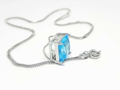 Colar Quadrado com Zircônia Capri 10x10mm - Pétros® | Acessórios