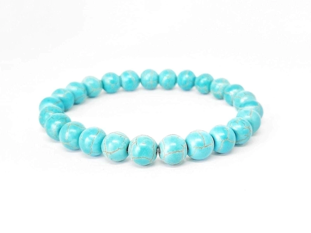 Pulseira Basic Howlita Turquesa