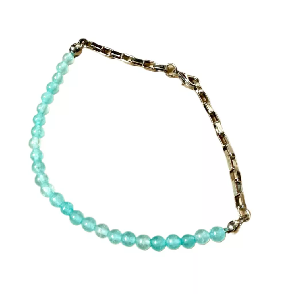 Tornozeleira 2 em 1 - Pedras Naturais e Aço