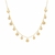 Choker 6 Corações 7 Flores Camélia Folheado a Ouro 18K