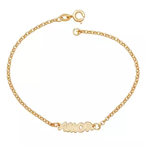 Pulseira Elo Português Amor Reticulado