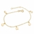 Pulseira 1 Quadrado 2 Redondo 2 Oval 6mm Lisos 18CM + 2CM