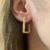 Brinco Liso Argola Aramado Quadrado M 23.7MM - comprar online