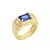 Anel Masculino Zircônia Folheado a Ouro 18K