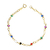 Pulseira Corações Coloridos 19CM