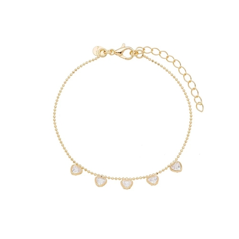 Pulseira Corações Zircônias