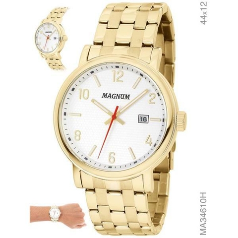 Relógio Masculino Magnum Dourado