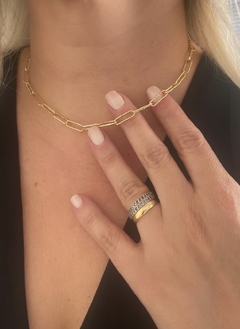 Choker Elos Dourados na internet