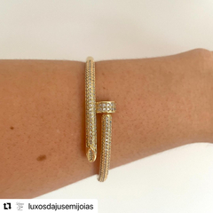 Bracelete Prego Cravejado - comprar online
