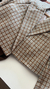 Blazer curto tweed xadrez - comprar online