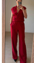 Calça sarjada reta - Chaloe Closet