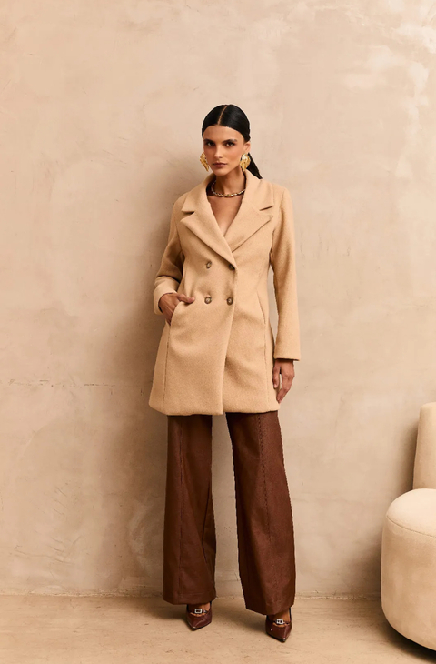 CASACO SOBRETUDO LÃ