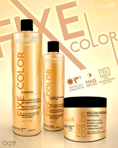 Fixe Color Souple Liss Kit Shampoo , Condicionador e  Máscara