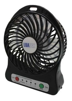 Mini Ventilador Recarregável Usb Portátil Com 3 Velocidades