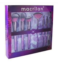 Kit Com 7 Pincéis Profissionais Violet Macrilan