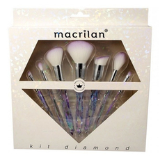 Kit De 7 Pincéis Profissionais Diamond Ed003 Macrilan