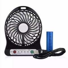 Mini Ventilador Recarregável Usb Portátil Com 3 Velocidades - comprar online