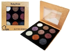 Paleta De Sombras Glitter Cremoso Shine Ruby Rose