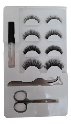Kit Com 4 Pares De Cilios Postiços+pinça+cola Sabrina Sato - comprar online