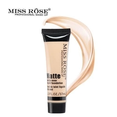 Base Liquida Miss Rose Matte de Alta Cobertura