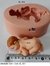 Molde de Silicone - Bebê de Bruços Realista 5cm - Biscuit da Lu