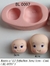 Molde de Silicone - Kit com 02 Rostos Fofos (BL0097) - comprar online