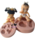 Molde de Silicone - Kit Bebê Fofucha para Montar 8cm + Acessórios