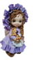 Molde Silicone - Kit Boneca Doll Sarah + Olhos Adesivos Resinados - Topo Bolo , Artesanato Biscuit