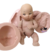 Molde de Silicone - Kit Bebê Reborn 02 Bipartido 20cm + Olhos Resinados 380A-P